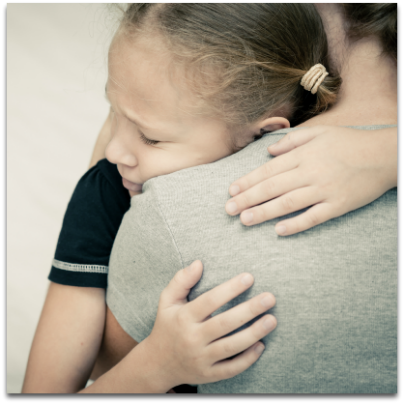 Childhood Fears: Help them calm down by physically comforting them