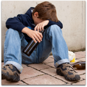 Teenage alcohol abuse caused by anxiety and depression