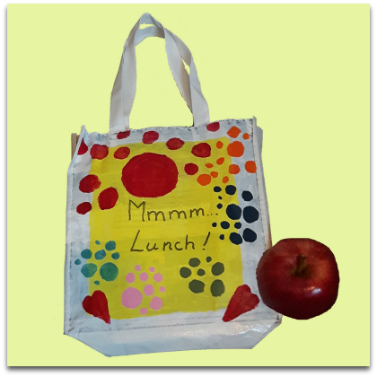 back to school anxiety article - lunch bag