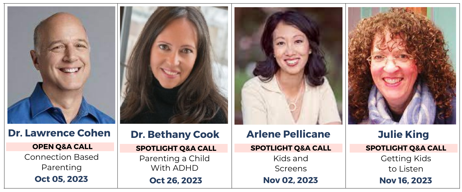 AFineParent Academy Oct - Nov 2023 Calls